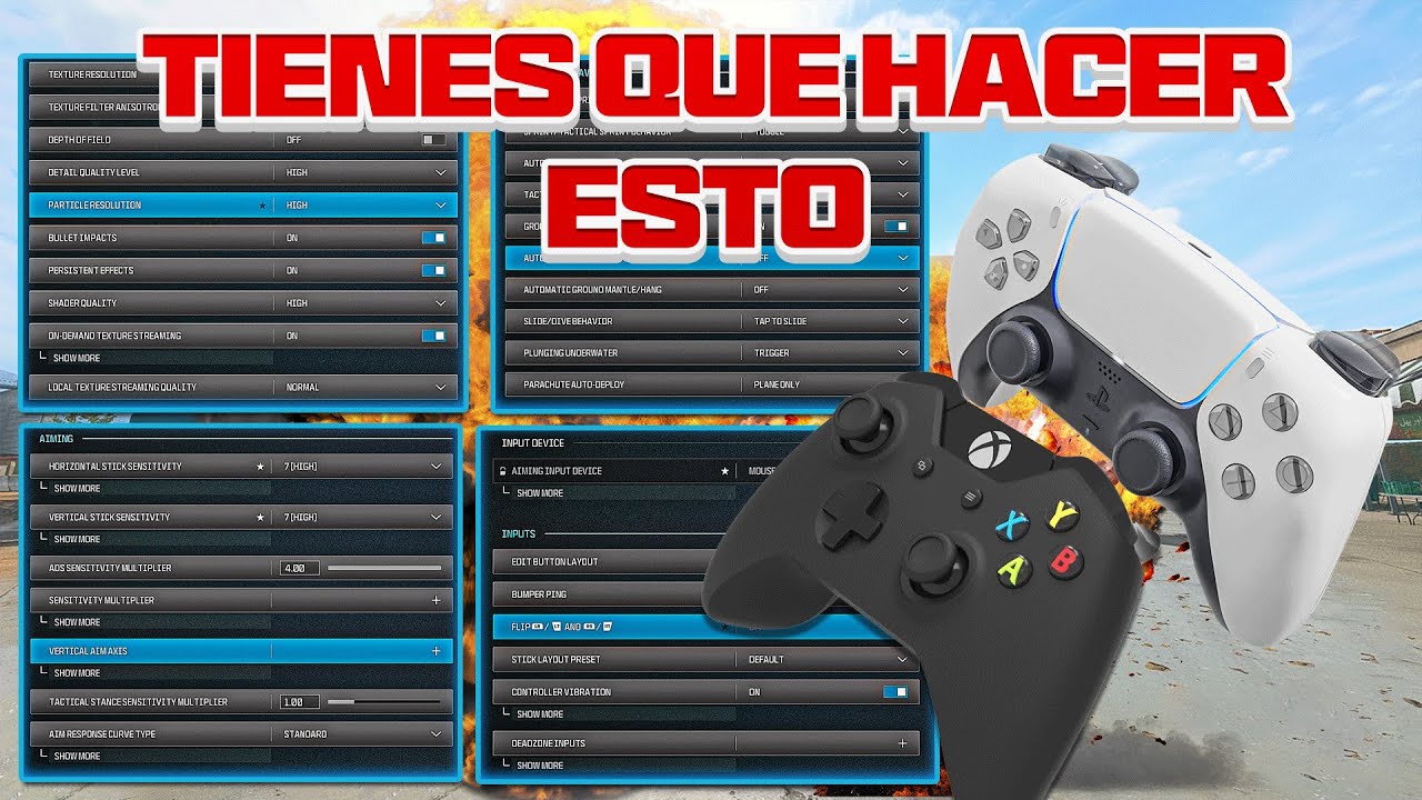La MEJOR CONFIGURACI&Oacute;N de MANDO en la TEMPORADA 3 de WARZONE