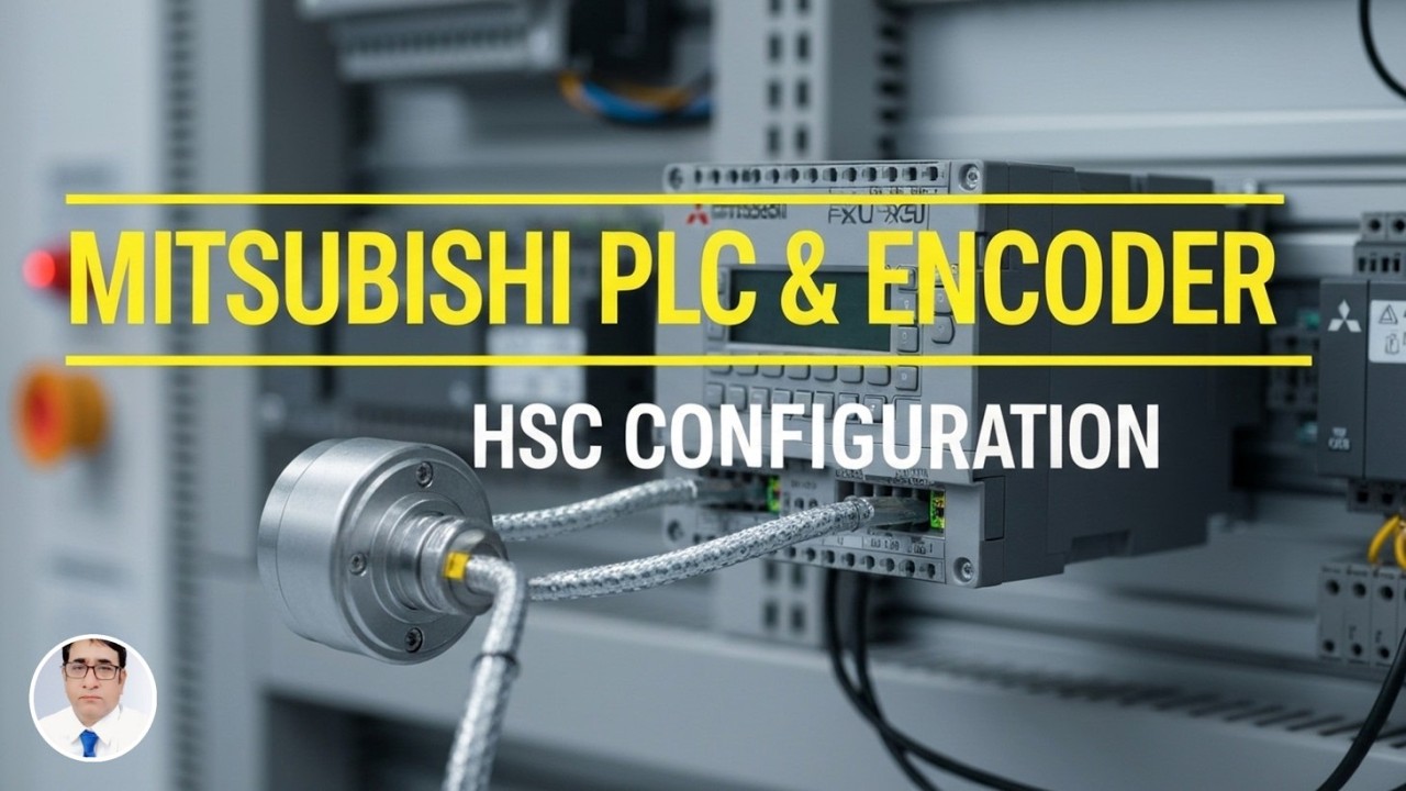 how can configure the (Encoder) in Mitsubishi Plc