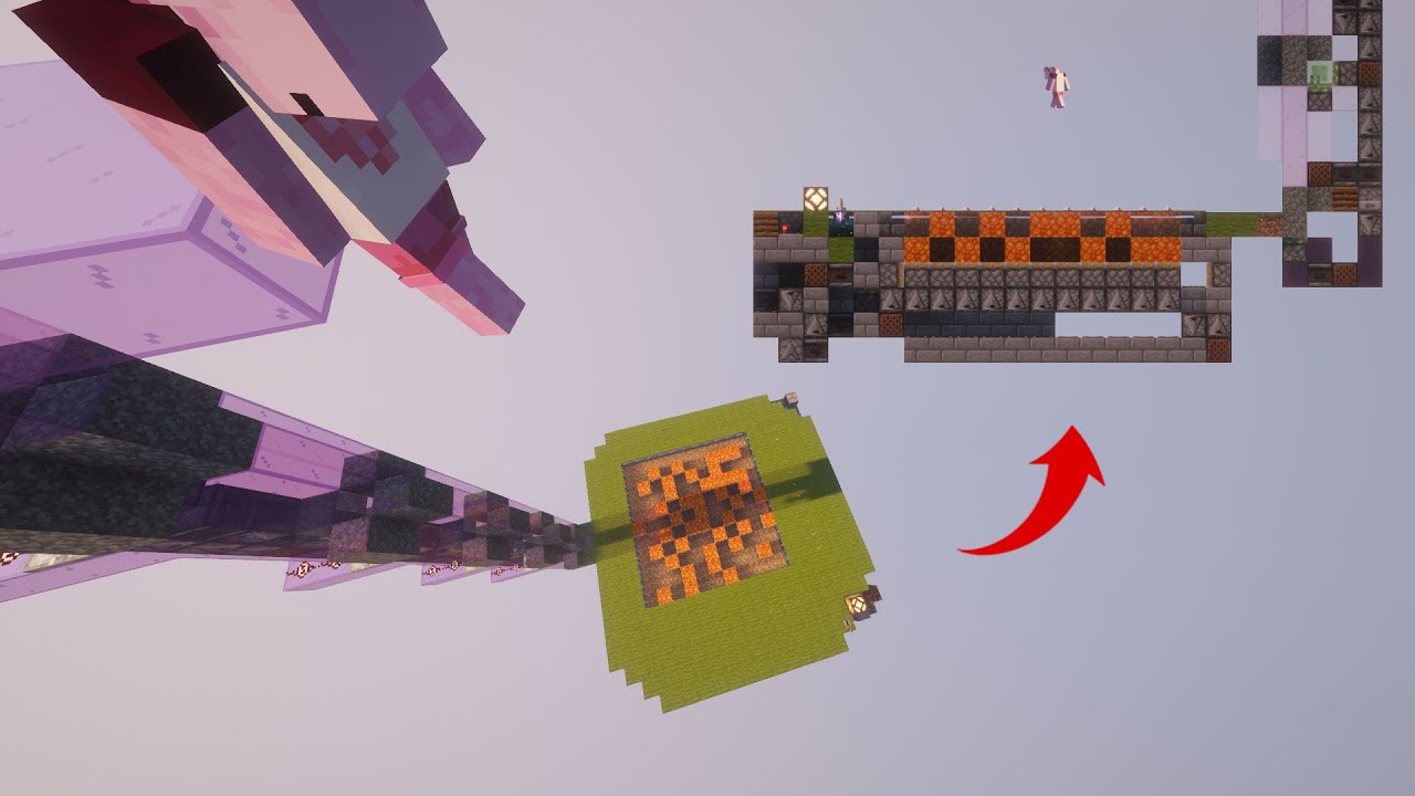 I made a minigame about landing on water | Minecraft redstone
