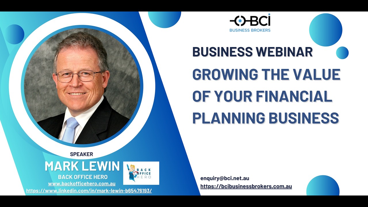 Webinar: Growing the Value of Your Financial Planning Business