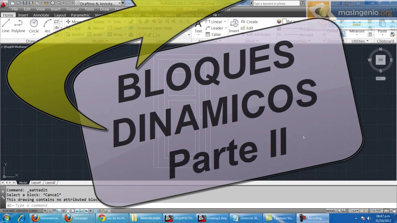 Bloques rápidos Parte 2 con los Bloques Dinámicos de AutoCAD