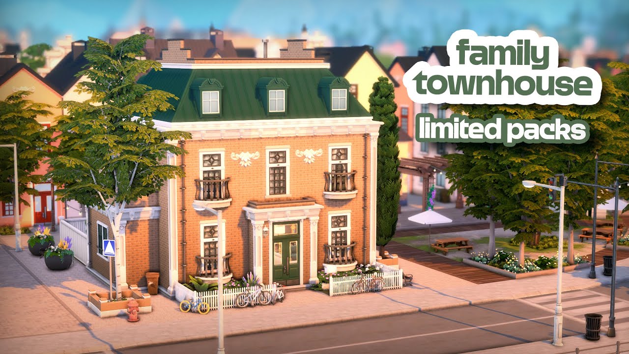 Family Townhouse 🌷 || The Sims 4 Speed Build