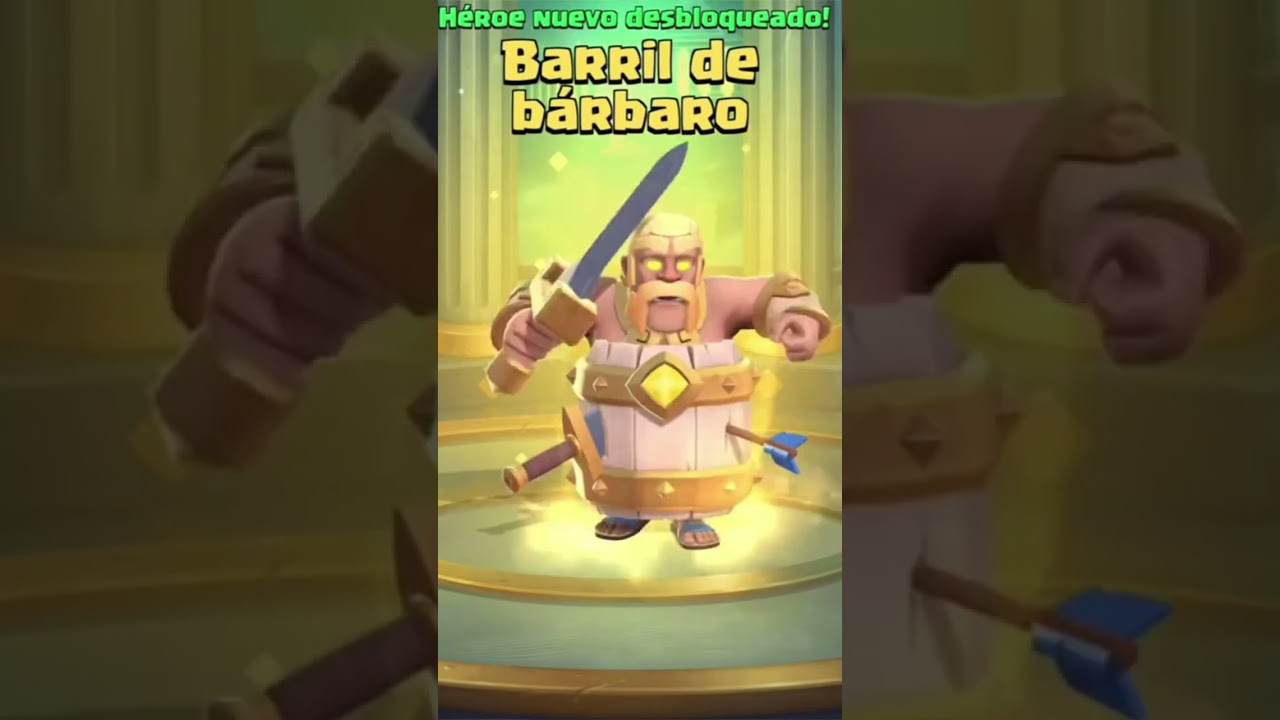 Barbarril heroe #clashroyale #shorts