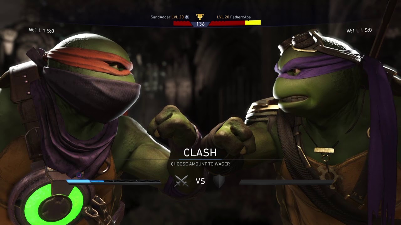 Injustice 2: TMNT - Donatello Vs Michelangelo