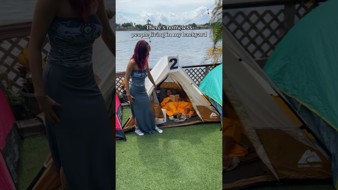 Homeless people living in my backyard
