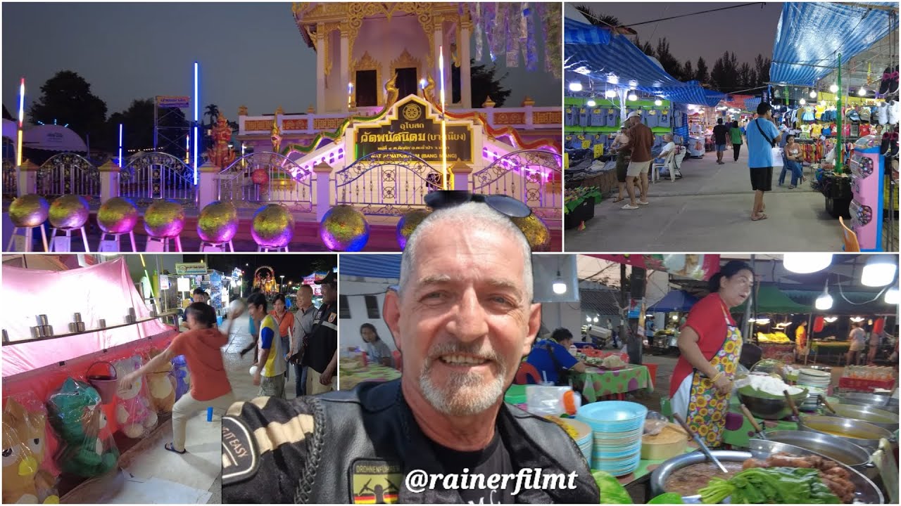 01.2024 Tempelfest in Khao Lak mit Wandermarkt am Wat Panatnikhom