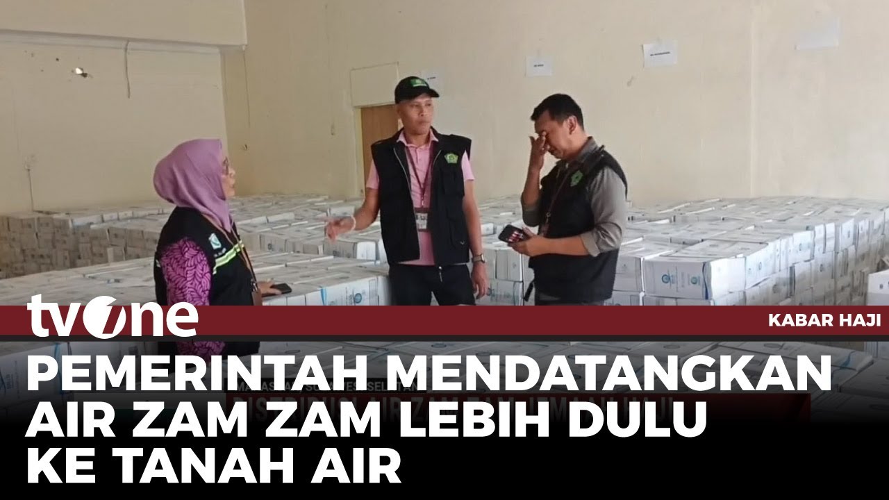Sebanyak 9.000 Galon Air Zam-zam Tiba di Asrama Haji Sudiang | Kabar Haji tvOne