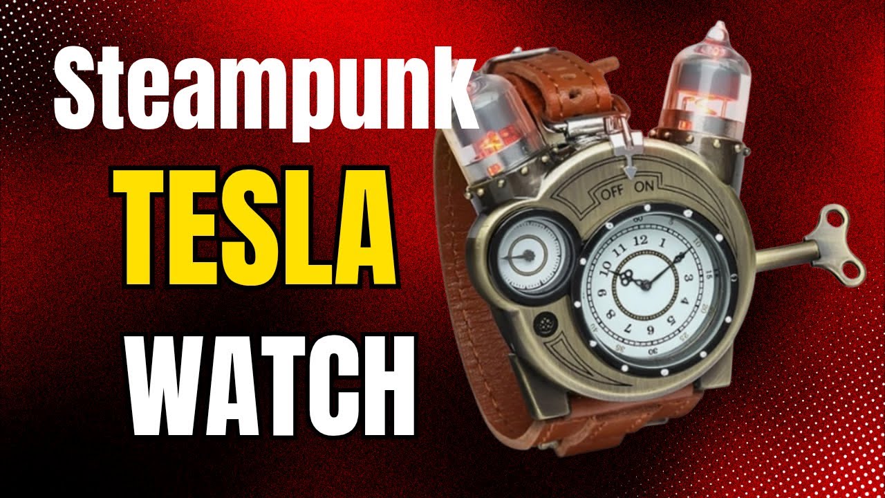 Распаковка и обзор часов TESLA в стиле стимпанк #watch