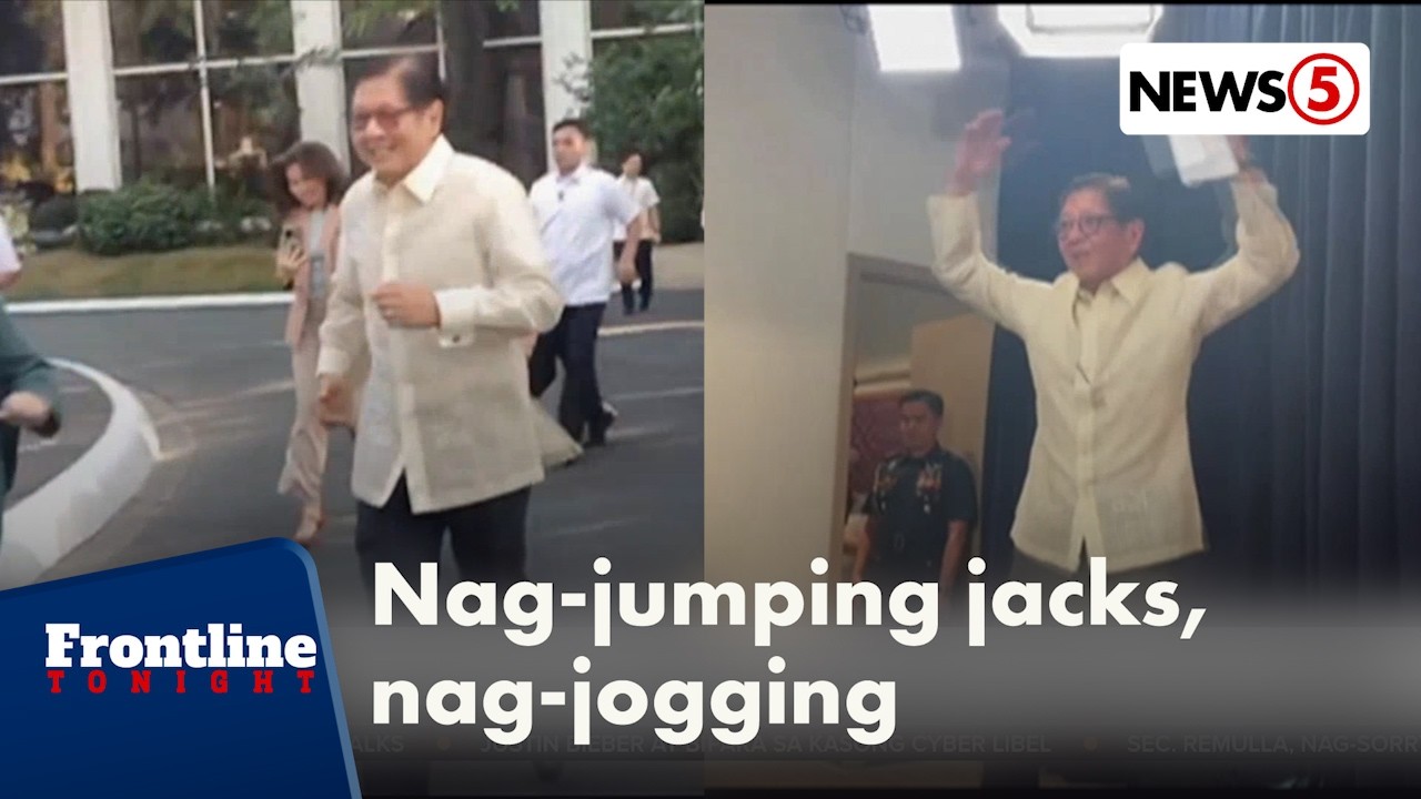 Pres. Bongbong Marcos, nag-jumping jacks, nag-jogging para patunayang maayos ang kalusugan
