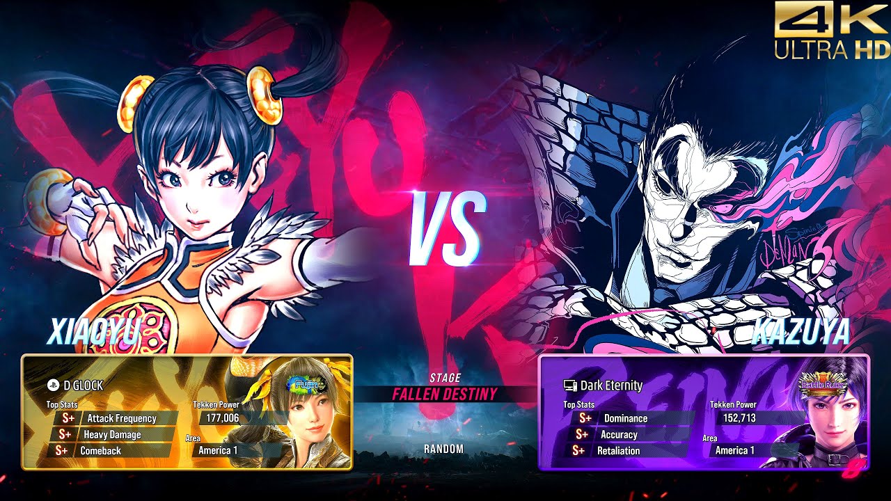 Tekken 8 (PS5) Online - D Glock (Ling Xiaoyu) vs. Kazuya [4K ULTRA HD | GODLIKE QUALITY]