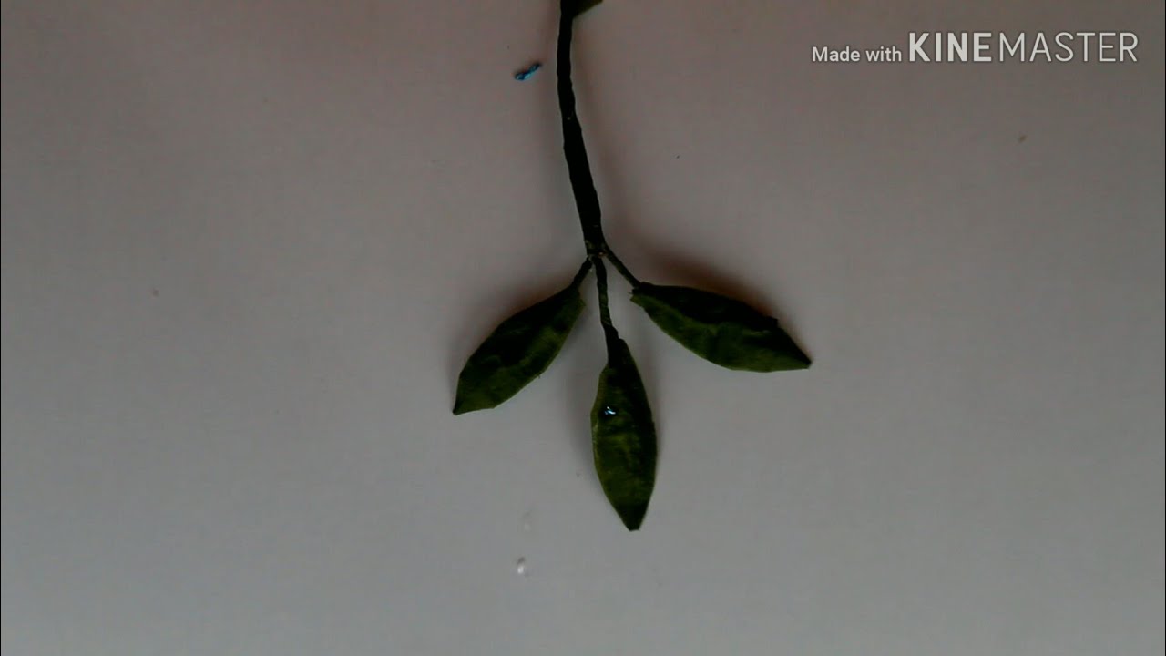 How to make leaves using green tape /floral tape. //Perfect Pix.