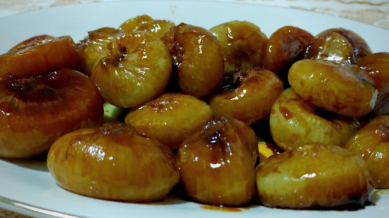 кисло-сладкий лук на сковороде - вкусные рецепты вместе