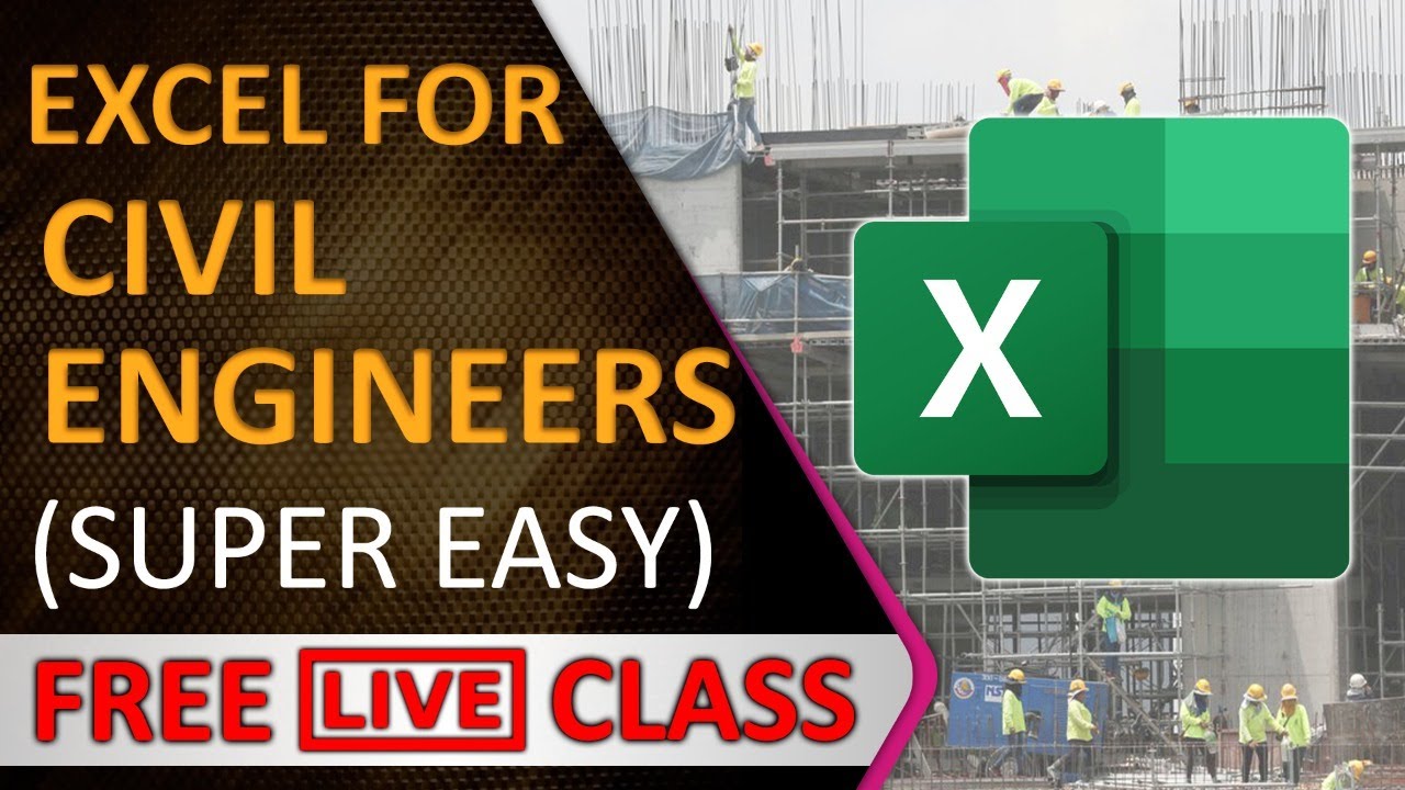 Live Class | Excel for Civil Engineers Every thing in simple way || By CivilGuruji