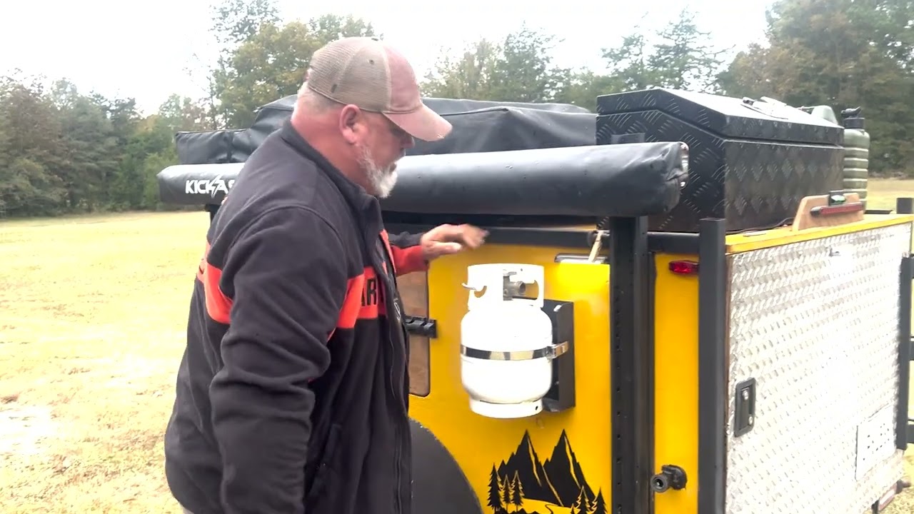 Custom Off-Road Trailer Build | Jeep + Caterpillar Mashup! Overlanding - Camping Trailer DIY