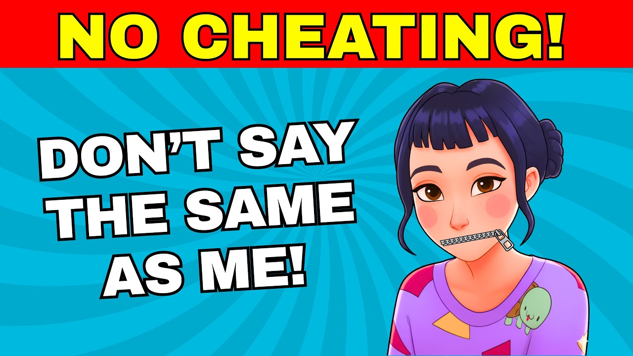 Avoid Saying The Same Thing As Me 🤔 MEGA CHALLENGE QUIZ! (Don't Say What I Say)