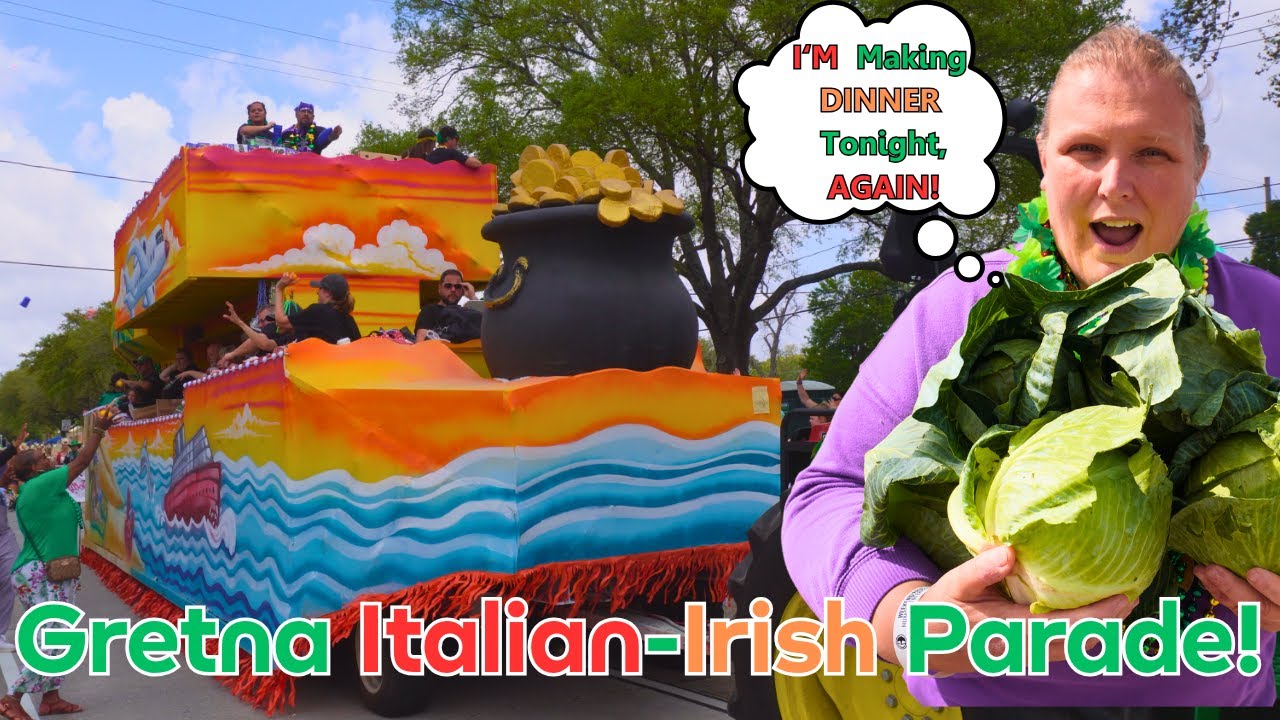 St. Patrick's Day 2025! Gretna Italian-Irish Parade 2025. Mardi Gras NEVER ends in New Orleans.