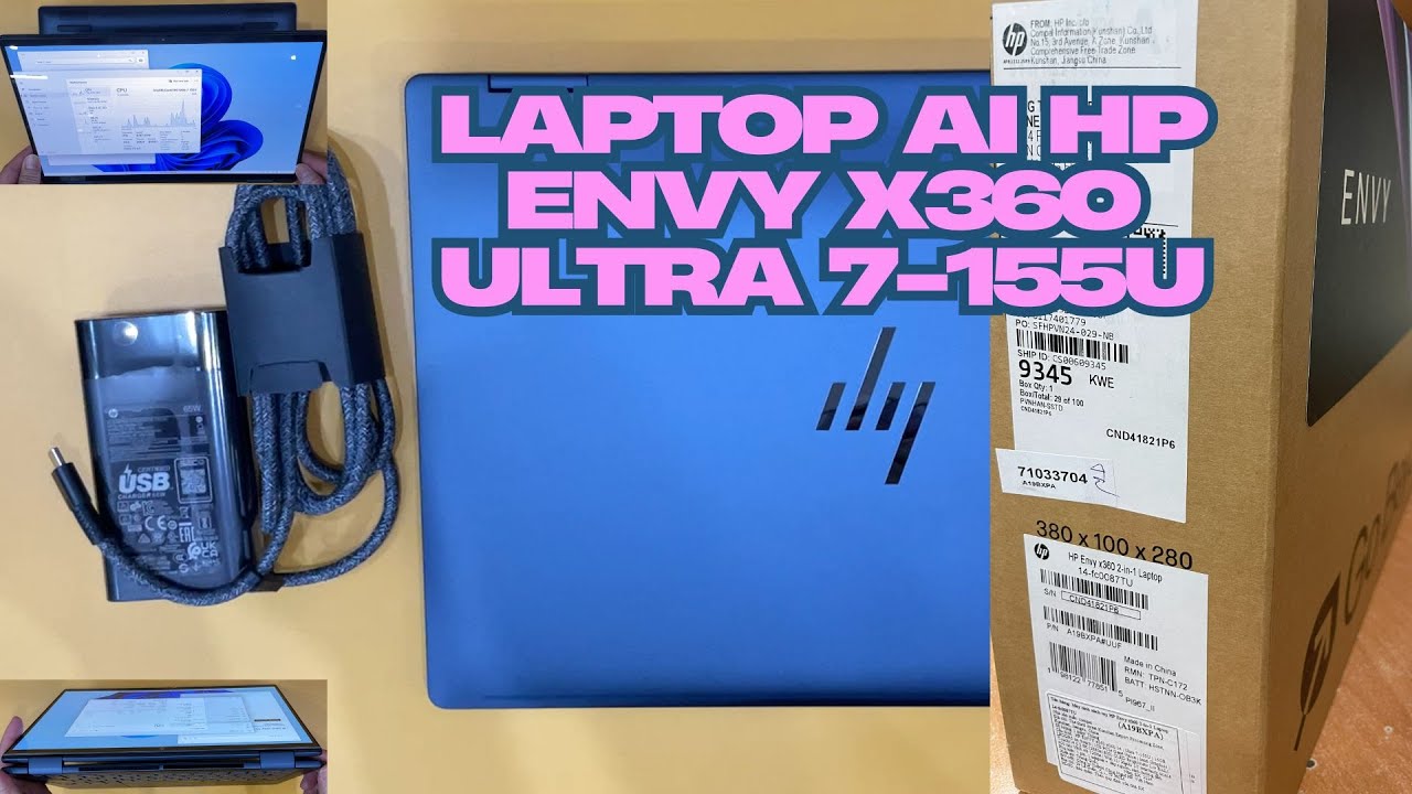 Laptop AI HP Envy x360 14 Touch - CPU Ultra 7-155U