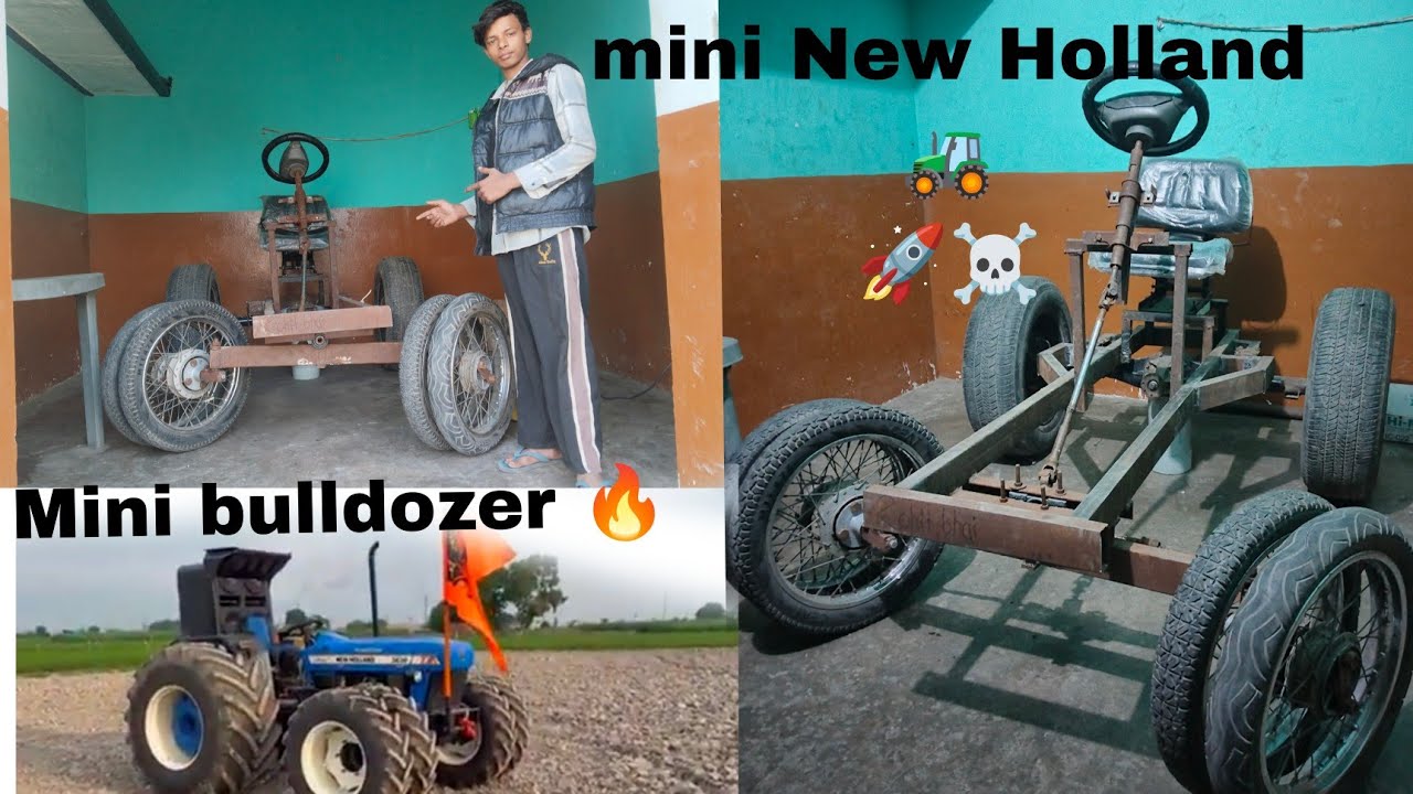 Mini bulldozer 🚜 Rohit bhai ka New Holland 🚜🚀 mini New Holland #😱