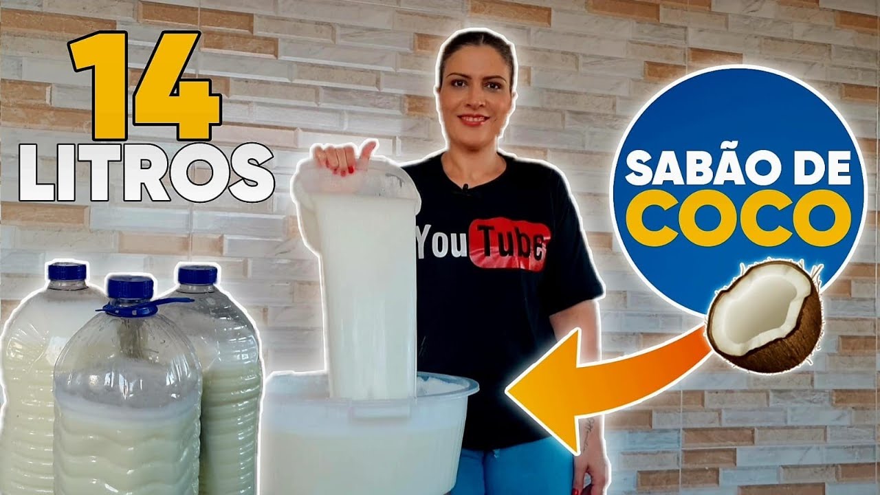 SABÃO LIQUIDO DE COCO QUE DURA O MÊS TODO- BARATO ,RÁPIDO E FÁCIL!