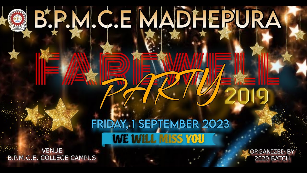 B.P.M.C.E , MADHEPURA FAREWELL PARTY❤️|| ENGINEERING COLLEGE MADHEPURA | #vlogsvideo  Bpmce Farewell