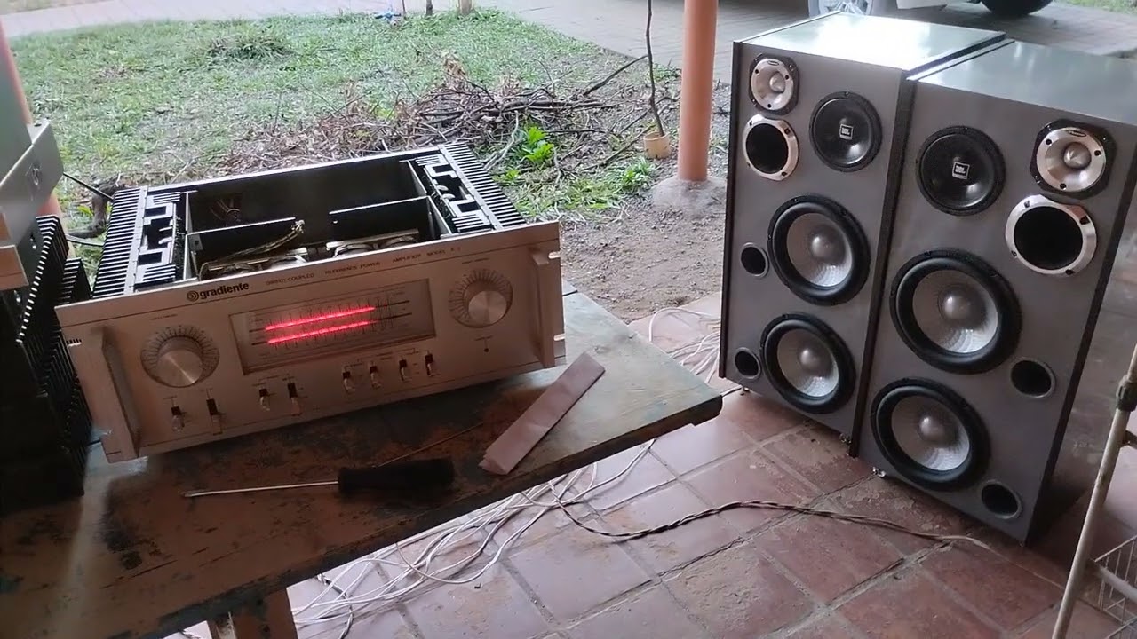 VT Audio Vintage - Mais um projeto de caixa ac&uacute;stica - Teste com m&uacute;sica