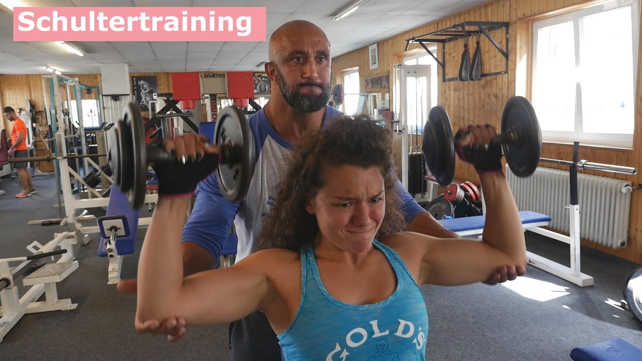Pumping Ercan trainiert mich | Schulter/Nacken/Waden Training | Pumping Pinar