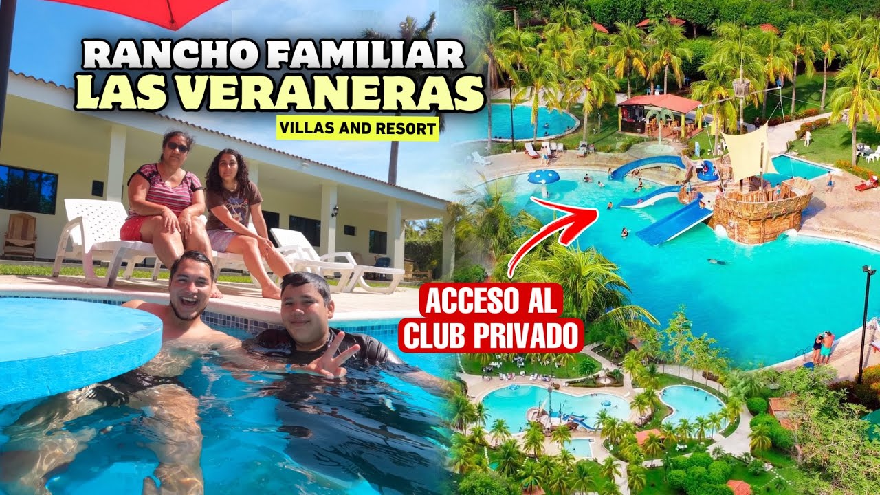 El mejor RANCHO para VACACIONAR en FAMILIA en El Salvador 🇸🇻🏖️ Las Veraneras