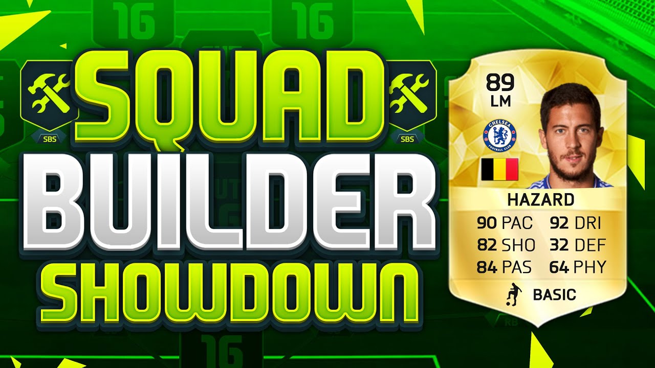 FIFA 16 SQUAD BUILDER SHOWDOWN!!! EDEN HAZARD!!! The Highest Rated BPL Player Squad Builder Duel