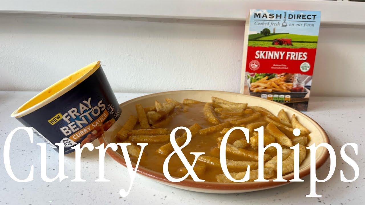 Обзор соуса карри от Fray Bentos Chip Shop, обзор картофеля фри Mash Direct Skinny Fries.