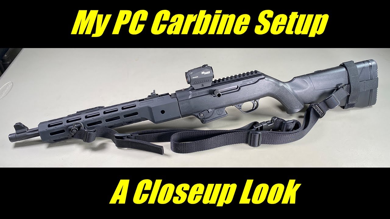 A closeup look at my Ruger PC Carbine setup