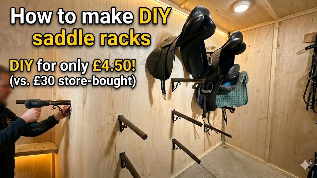I Made a £30 Saddle Rack for £4.50 | Cheap DIY Horse Yard Hack