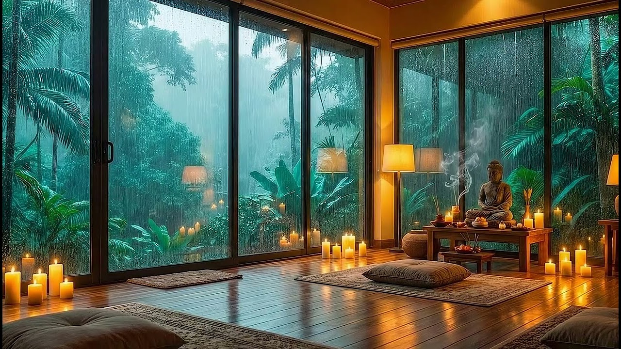 🎹 Relaxing Piano & Meditation, Rain for Deep Sleep, Calming, Stress Relief