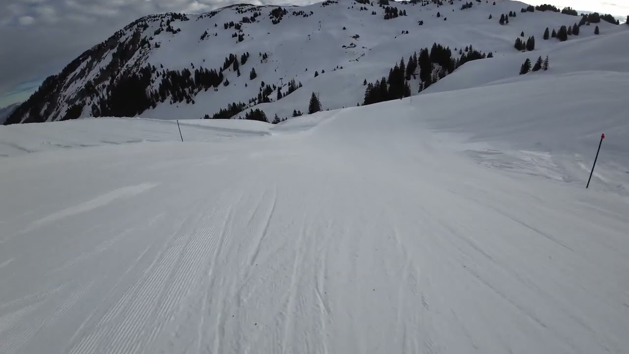 crazy blue run at Gstaad