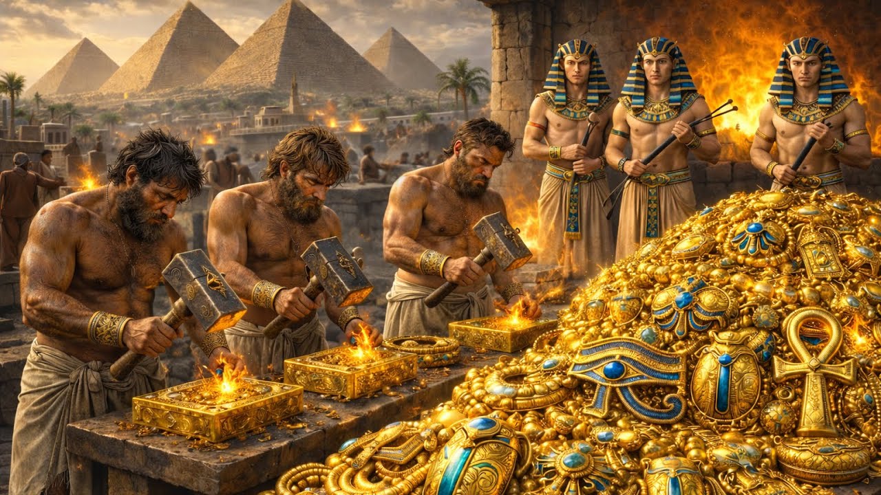 Inside Ancient Egypt’s Gold Factory | How Pharaohs Mined and Refined Gold (Full Process)