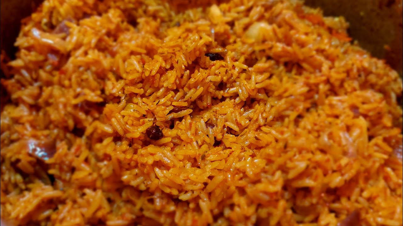 HOW TO MAKE AUTHENTIC PARTY JOLLOF RICE WITH FEW INGREDIENTS - PARTY STYLE - NIGERIAN JOLLOF
