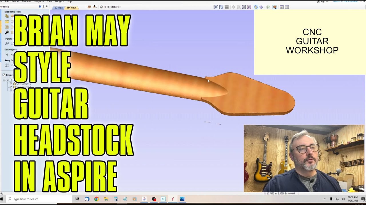 Creating the Brain May Red Special Neck Volute in Aspire