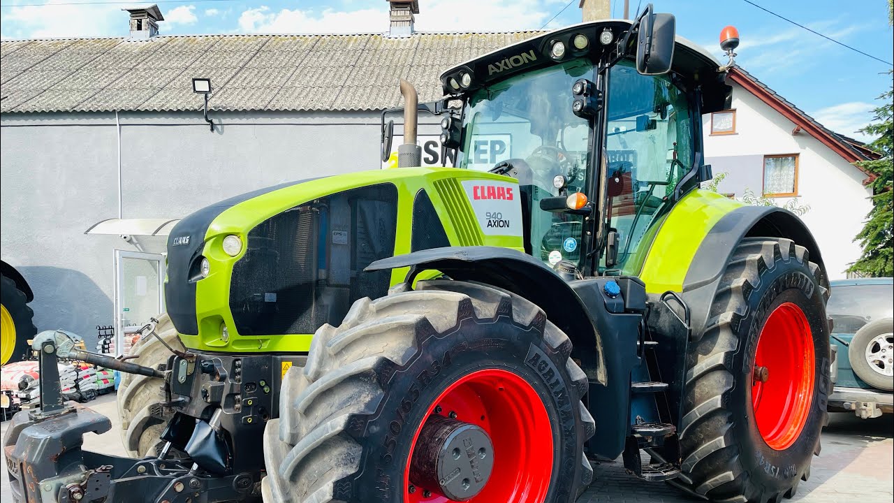 Claas Axion 940, CMATIC, 385 KM, prezentacja, review, nowe opony! Engine sound *PESTROL*