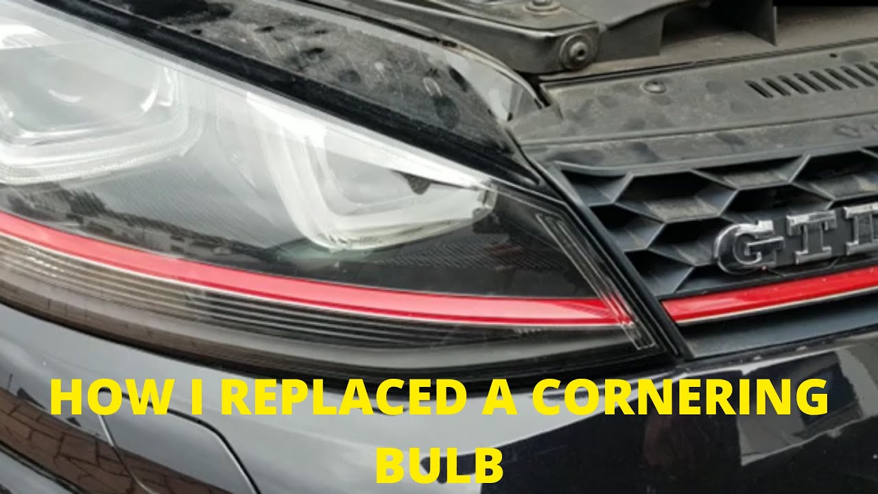 VW GOLF GTI 2014 MK7 CORNERING BULB REPLACEMENT