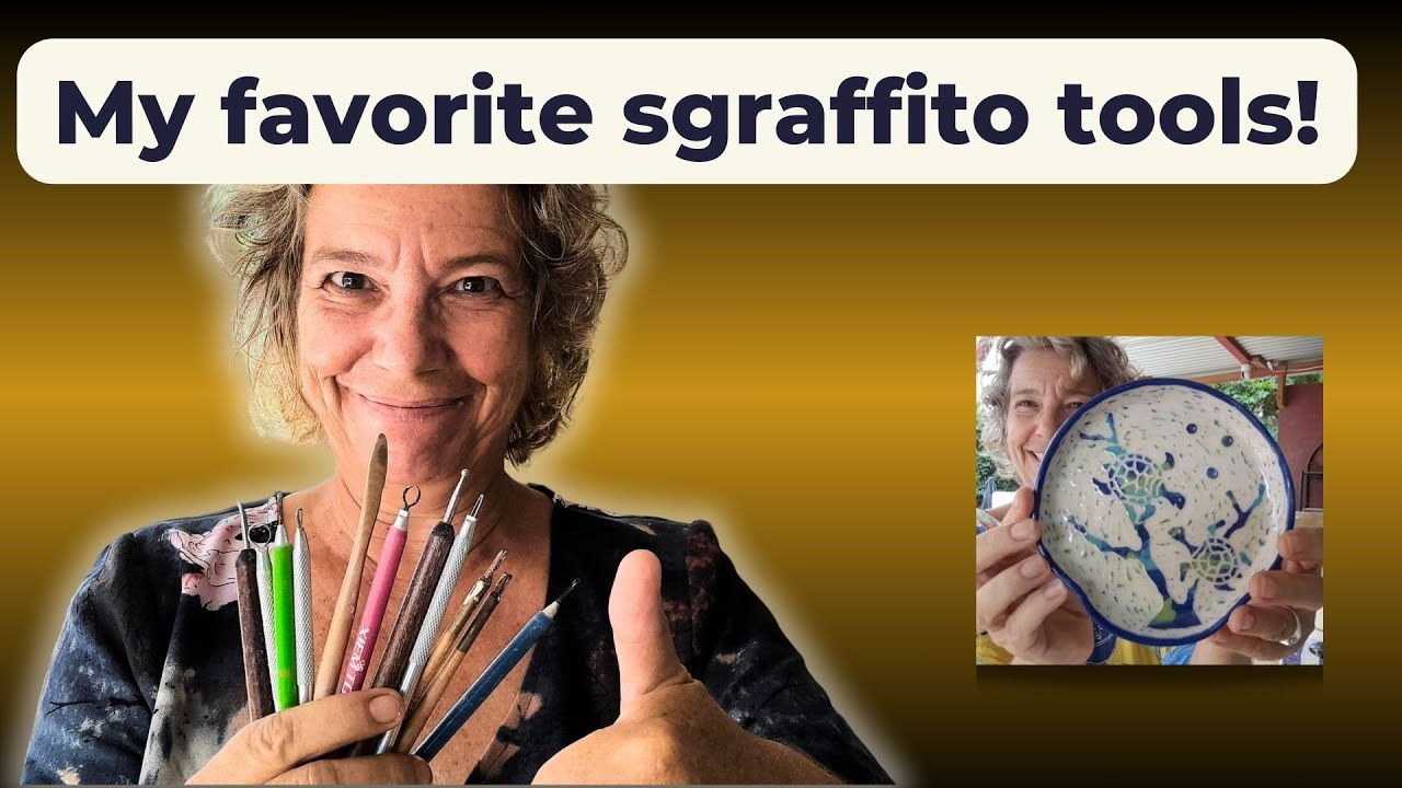Tools for  great sgraffito on your pottery, my favorites!