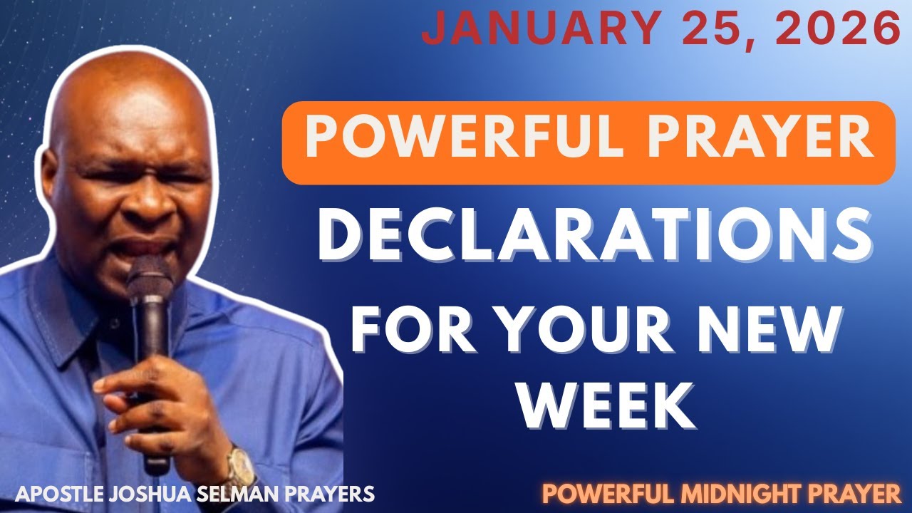 🔴LIVE: COMMAND YOUR NEW WEEK WITH THIS PRAYER DECLARATION | MIDNIGHT PRAYER | APOSTLE JOSHUA SELMAN
