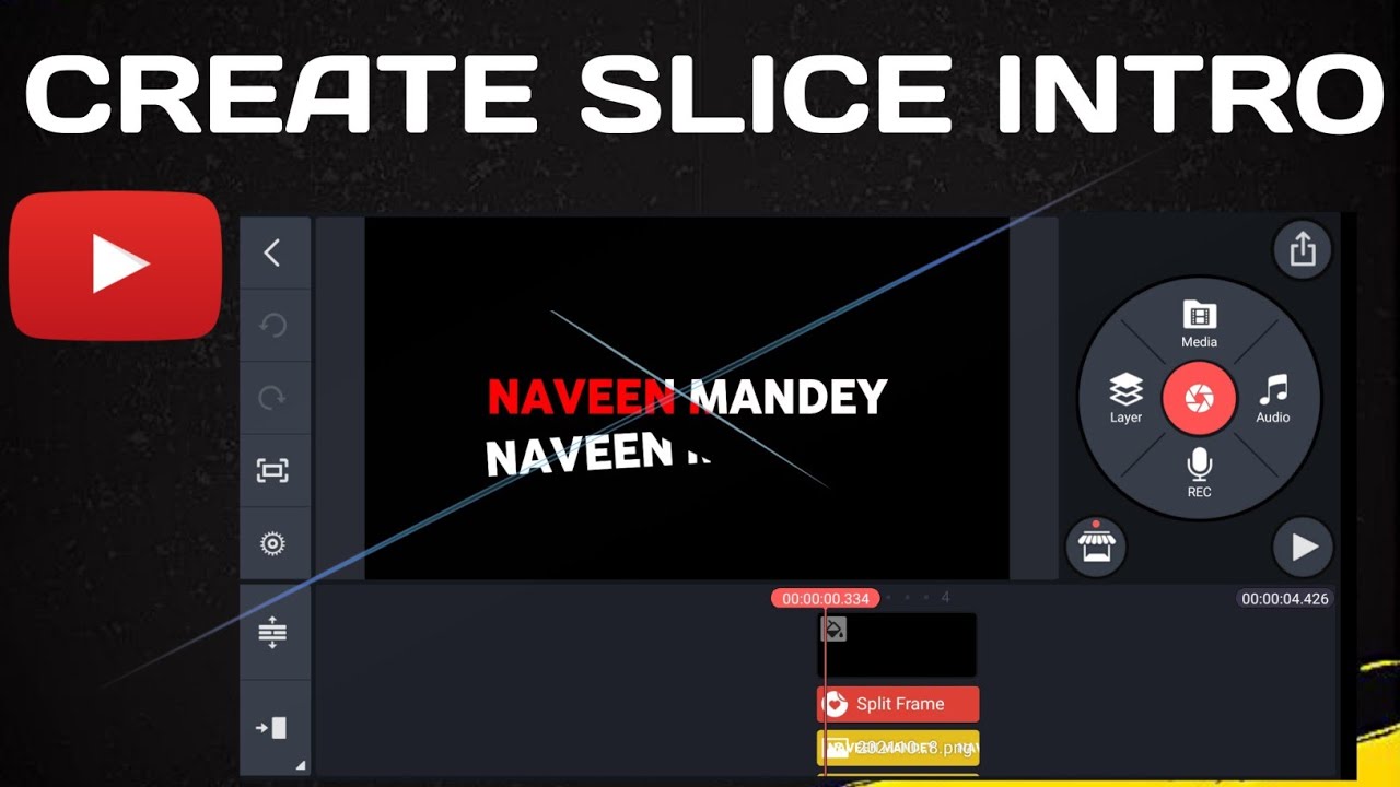 How to create stylish slice intro for youtube channel 🔥 | How to create intro