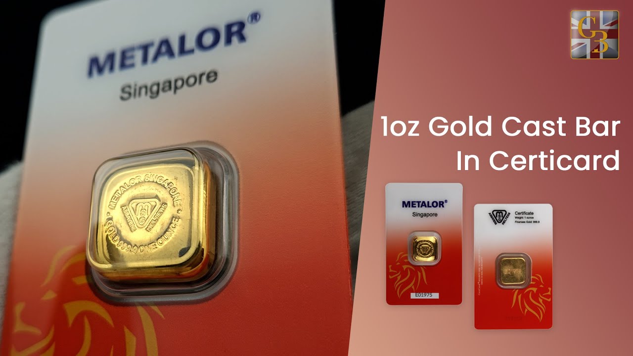 All About the 1oz Metalor Gold Cast Bar in Certicard