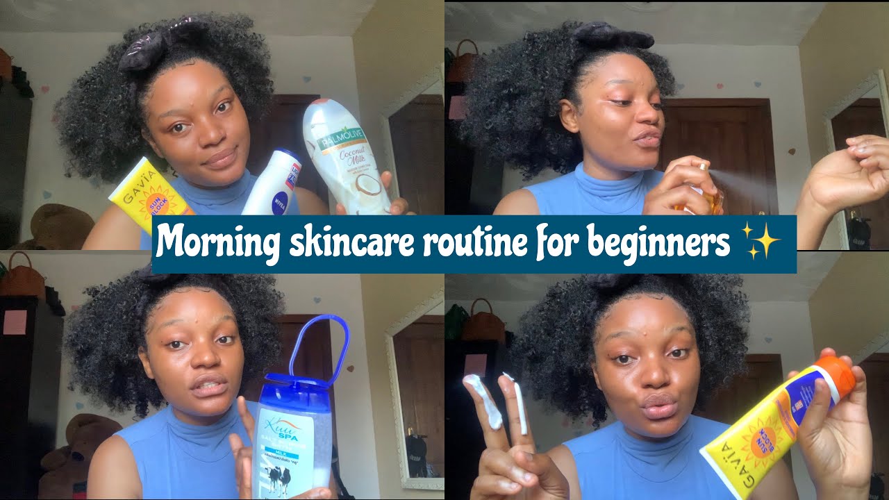 *affordable* morning skincare routine for beginners(All skin types) | apply products step by step ✨✅