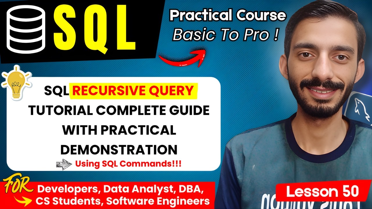 Recursive Query in SQL in Urdu with Examples | Recursive CTE Explained Step by Step