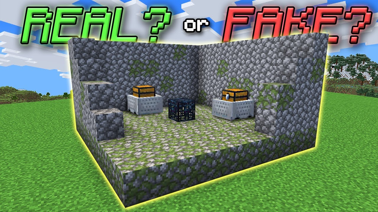 Можете ли вы угадать, какие постройки в Minecraft являются ПОДДЕЛЬНЫМИ?