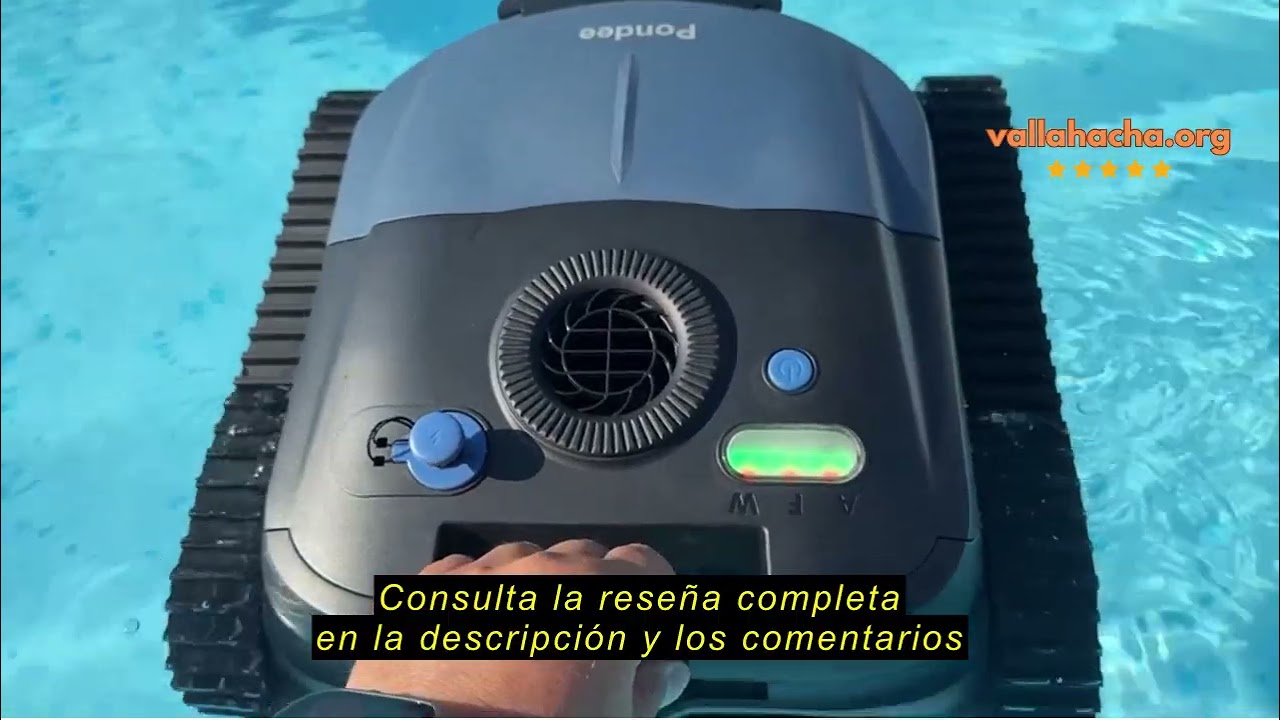 Reseña del Pondee X5 Robot Piscina Limpiafondos y Paredes, Planificación Inteligente, Autonomía de 1
