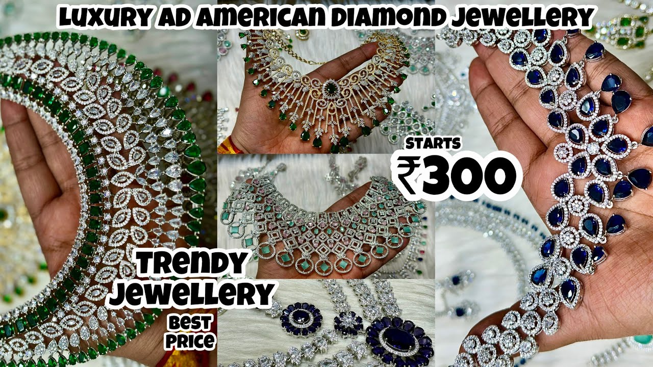 AD Jewellery Wholesale Market in delhi | American Diamond ad jewellery Wholesalers Sadar Bazar Delhi