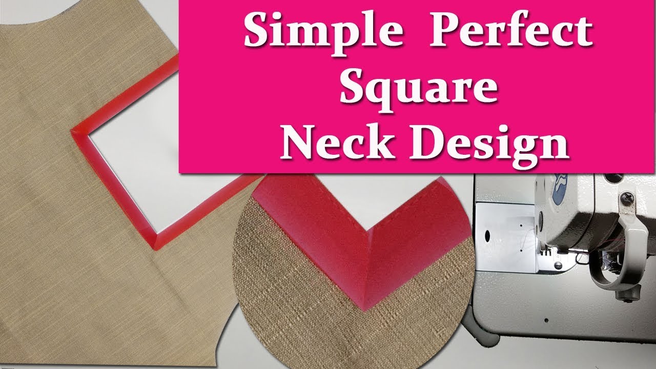 Neck design cutting and stitching in Malayalam/Churidar neck designs with square neck EMODE