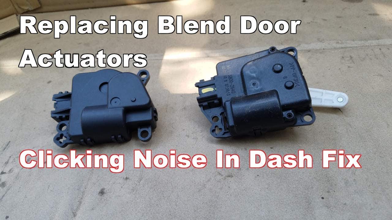 How to Replace Blend Door Actuator Dodge Avenger (Clicking Tapping Noise In Dash Fix)