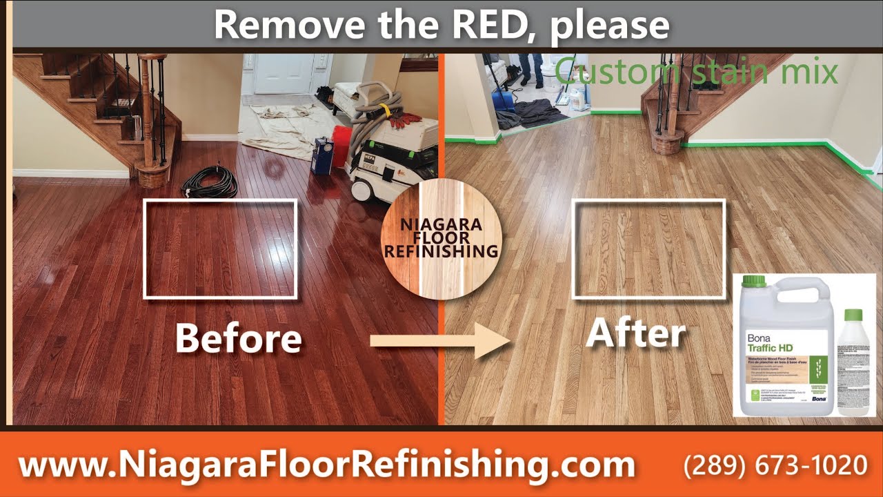Another Red Floor Bites the Dust - Sanding Hardwood Floors